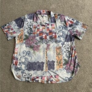 TopNotch Vintage Multicolor Button Up Shirt